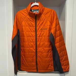 Columbia Men's Omni Heat Insulated Jacket Coat Orange Size M